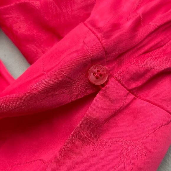 🆕 RAT & BOA 🧿 NWOT Paloma Pink Floral Satin Long Sleeve Mini Dress Sz XXL US12 - Picture 14 of 15